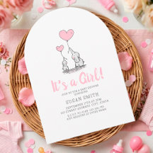 "Het is een meisje" Olifant Baby Shower
