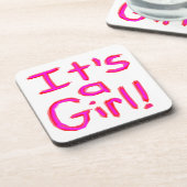 Het is een meisje! onderzetter (Linkerzijde)