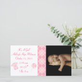 Het is een meisje... Onze edele kleine pareltje Aankondiging (Staand voorkant)