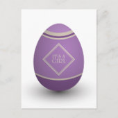 het is een meisje ooi aankondigingskaart (Voorkant)