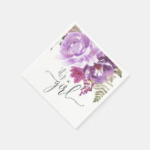 Het is een meisje Paarse lavendel voorjaar bloemen Servet (Hoek)