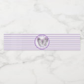 Het is een meisje Paarse vlinder waterfles labels Waterfles Etiket (Enkel label)