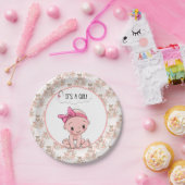 Het is een meisje papieren bordje (Feest)