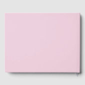 Het is een meisje Pink Baby shower Gold Foil Gastenboek (Achterkant)