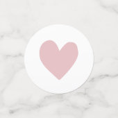 Het is een meisje Pink Modern Heart Baby shower Confetti (Kleine voorkant)