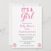 Het is een meisje pompoen Baby shower Kaart (Voorkant)