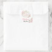 Het is een meisje pompoen roos baby shower sticker (Tas)