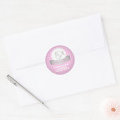 Het is een meisje ronde sticker (Envelop)