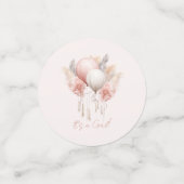 Het is een meisje! Roze Baby Meisje Douche Confetti (Kleine voorkant)