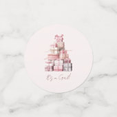 Het is een meisje! Roze Baby Meisje Douche Confetti (Kleine voorkant)