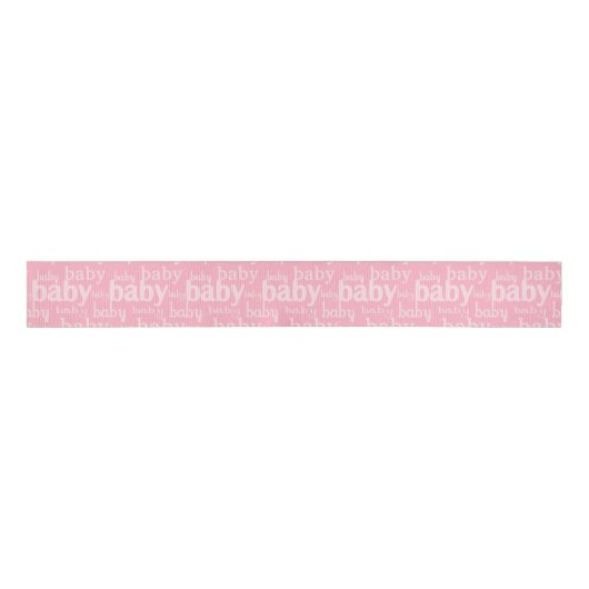 Het is een meisje roze Baby shower feest Grosgrain Lint (Voorkant)