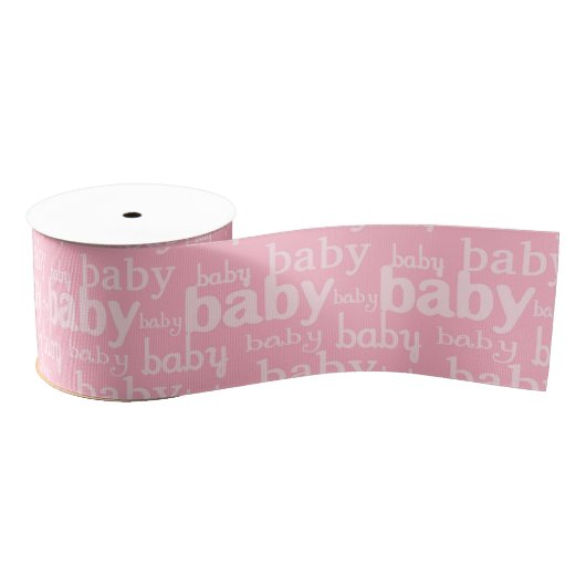 Het is een meisje roze Baby shower feest Grosgrain Lint (Spoel)