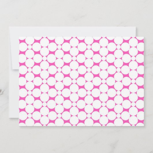 Het is een meisje! Roze Baby shower Fotouitnodigin Kaart (Achterkant)