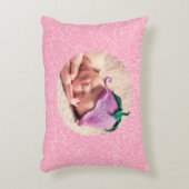 Het is een Meisje Roze Baby shower Gepersonaliseer Accent Kussen (Voorkant(Verticaal))