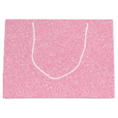 Het is een meisje roze Baby shower Groot Cadeauzakje (Voorkant)