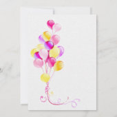 Het is een meisje roze Baby shower Kaart (Achterkant)