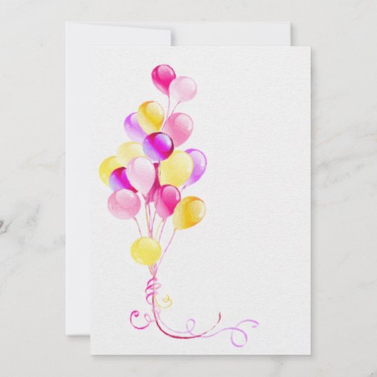 Het is een meisje roze Baby shower Kaart (Achterkant)