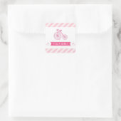 Het is een Meisje Roze Baby shower Stickers (Tas)