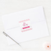 Het is een Meisje Roze Baby shower Stickers (Envelop)