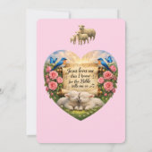 Het is een meisje Roze babyshower uitnodiging (Achterkant)