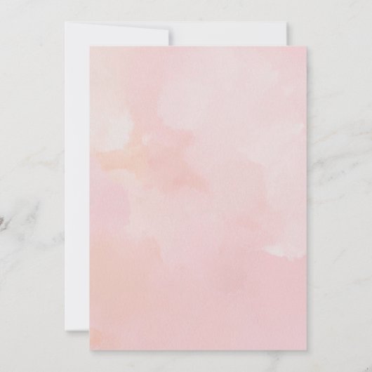 Het is een meisje Roze ballon baby shower Kaart (Achterkant)