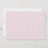 Het is een Meisje Roze Bloemen Letter Board zwange Aankondiging (Achterkant)