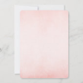 Het is een meisje roze bloemen olifant Baby shower Kaart (Achterkant)