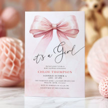 Het Is Een Meisje Roze Coquette Strik Baby Meisje