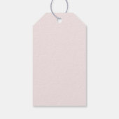 Het is een meisje Roze Hart Ballon Baby Shower Bed Cadeaulabel (Achterkant)
