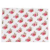 Het is een meisje | Roze heteluchtballon Baby show Groot Cadeauzakje (Achterkant)