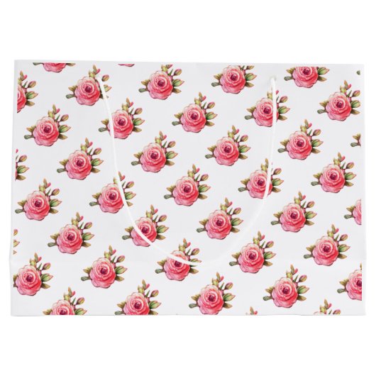 Het is een meisje | Roze heteluchtballon Baby show Groot Cadeauzakje (Achterkant)