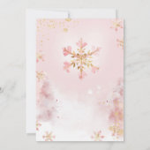 Het is een meisje roze peperkoek kerst Baby shower Kaart (Achterkant)