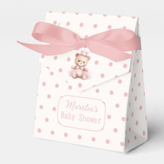 Het is een meisje roze prinses Beer Baby shower Bedankdoosjes