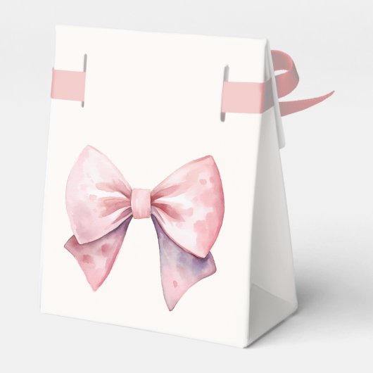 Het is een meisje roze prinses Beer Baby shower Bedankdoosjes (Achterkant)