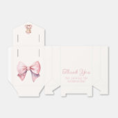 Het is een meisje roze prinses Beer Baby shower Bedankdoosjes (Uitgevouwen)