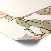 Het is een Meisje Roze Rozen Baby shower Welkom Poster (Hoek)