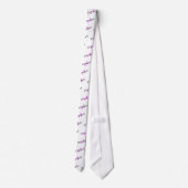 Het is een meisje (roze voeten) stropdas (Achterkant)