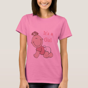 Het is een Meisje Roze Zwangerschap Shirt