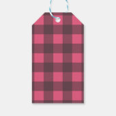 Het is een meisje Rustic Lumberjack Flannel Baby s Cadeaulabel (Achterkant)