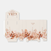 Het is een meisje rustieke bloemige Herfst Baby sh Bedankdoosjes (Uitgevouwen)