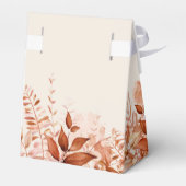 Het is een meisje rustieke bloemige Herfst Baby sh Bedankdoosjes (Achterkant)