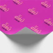 Het is een meisje Sarah Cadeaupapier (Hoek)