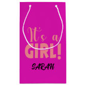 Het is een meisje Sarah Klein Cadeauzakje (Achterkant)