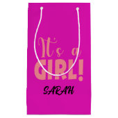 Het is een meisje Sarah Klein Cadeauzakje (Voorkant)