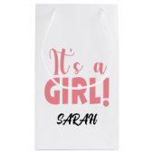 Het is een meisje Sarah Klein Cadeauzakje (Achterkant)