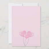 Het is een meisje schattig roze olifant Baby showe Kaart (Achterkant)