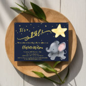 Het is een meisje! Schattige Baby Elephant Baby sh Kaart