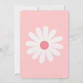 Het is een meisje Schattige Pink Little Flowers Ba Kaart (Achterkant)