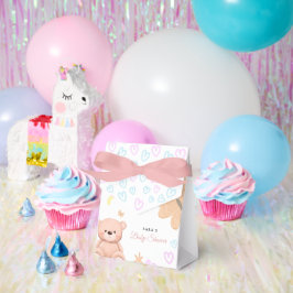 Het is een meisje Schattige Teddybeer Baby Shower Bedankdoosjes