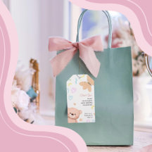 Het is een meisje Schattige teddybeer Cartoon baby